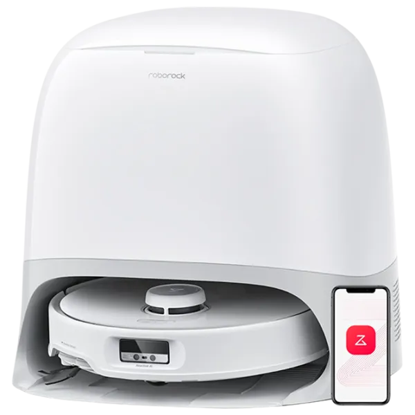 Робот пылесос Roborock QRevo Curve 6400 мАч / Белый photo 1