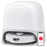 Робот пылесос Roborock QRevo Curve 6400 мАч / Белый