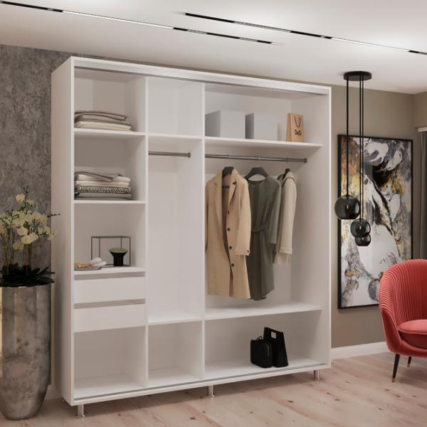 Dulap My-Style Cupe 220 x 60 x 210 / PAL / White photo 2