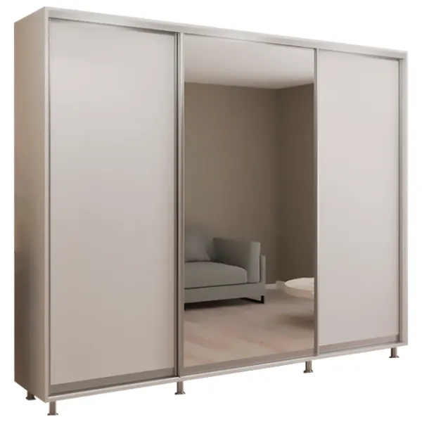 Шкаф My-Style Cupe 260 x 60см x 220 / ЛДСП / White photo 1