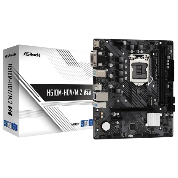 Placă de bază ASRock H510M-HDV/M.2 SE mATX / Intel H510M photo 5