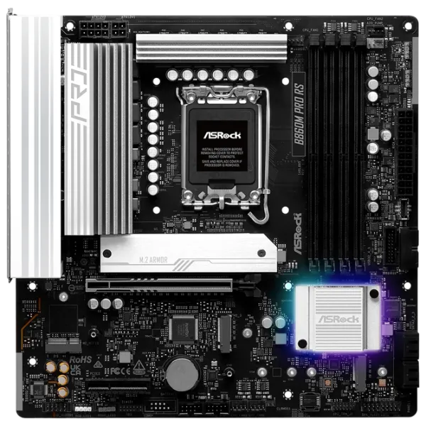 Placă de bază ASRock B860M PRO RS mATX / Intel B860M  photo 1