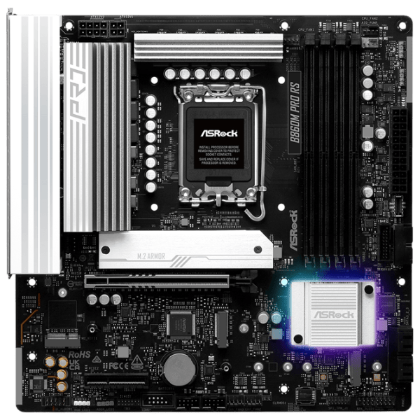 Placă de bază ASRock B860M PRO RS mATX / Intel B860M  photo 1