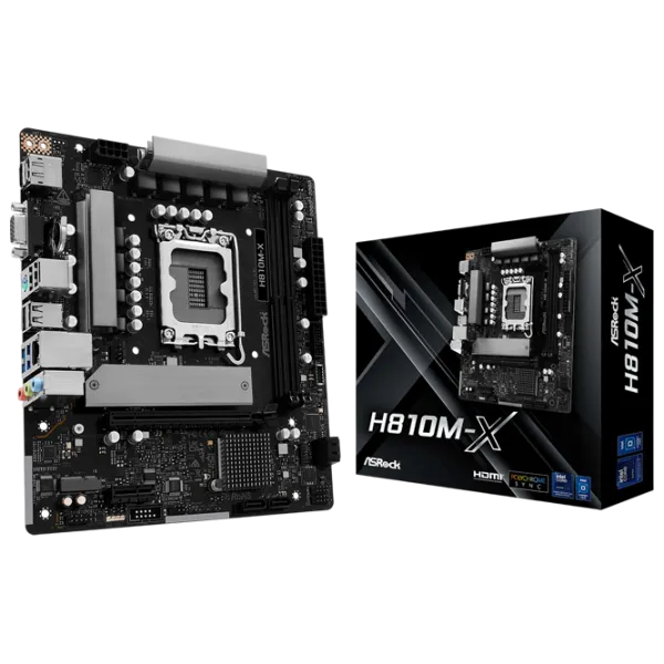 Placă de bază ASRock H810M-X mATX / Intel H810M-X photo 2