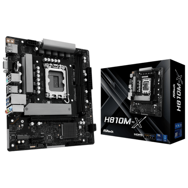 Placă de bază ASRock H810M-X mATX / Intel H810M-X photo 2