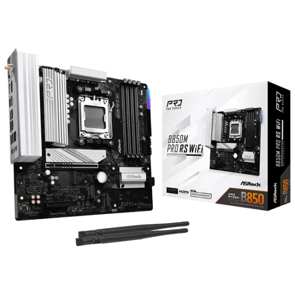 Placă de bază ASRock B850M PRO RS WIFI  mATX / AMD B850 photo 2