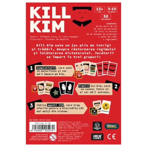 Настольная игра Hiboutatillus Kill Kim 13+/ Игральные карты photo 2