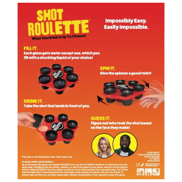 Настольная игра What Do You Meme? Shot Roulette: Drinking Game Play Set 18+/ Для вечеринок photo 2