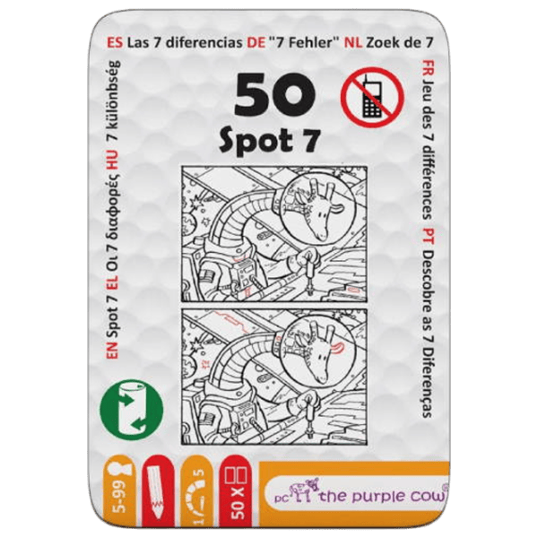Joc de masă Purple Cow Fifty - Spot 7 4+/ Carti de joc photo 1