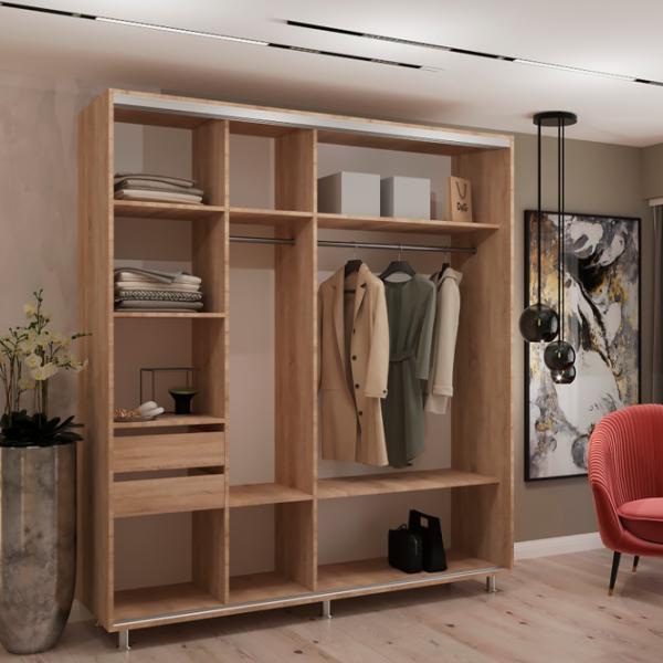 Dulap My-Style Cupe 220 x 60 x 240 / PAL / Sonoma Oak photo 2