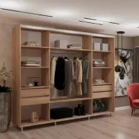 Dulap My-Style Cupe 260 x 60 x 220 / PAL / Sonoma Oak photo 3