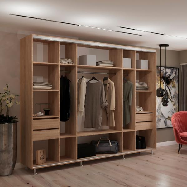 Dulap My-Style Cupe 280 x 60 x 230 / PAL / Sonoma Oak photo 2
