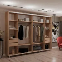 Dulap My-Style Cupe 290 x 60 x 210 / PAL / Sonoma Oak photo 3