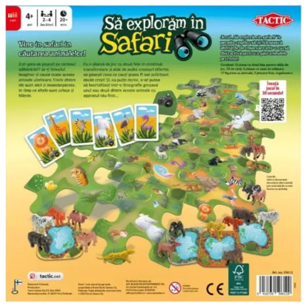 Настольная игра Tactic Seek & Find: Silly Safari 4+/ Развитие photo 3