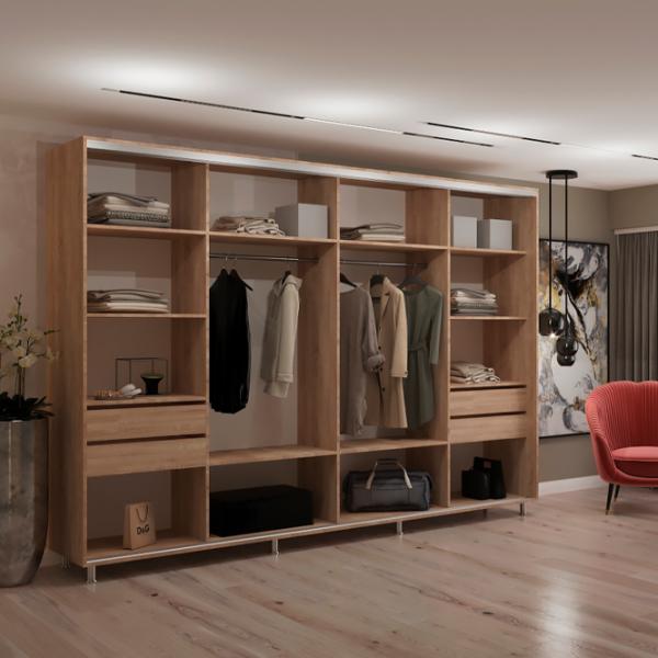 Dulap My-Style Cupe 330 x 60 x 200 / PAL / Sonoma Oak photo 3