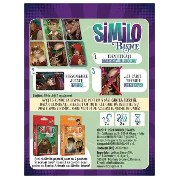 Joc de masă Horrible Guild Similo: Fables 8+/ Strategie photo 6
