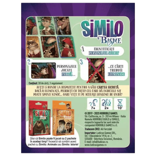 Joc de masă Horrible Guild Similo: Fables 8+/ Strategie photo 6