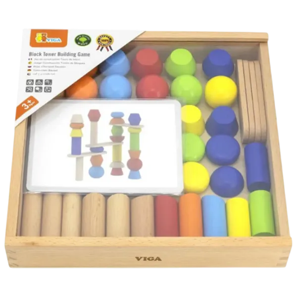 Настольная игра VIGA Build the Tower 3+/ Развитие photo 1
