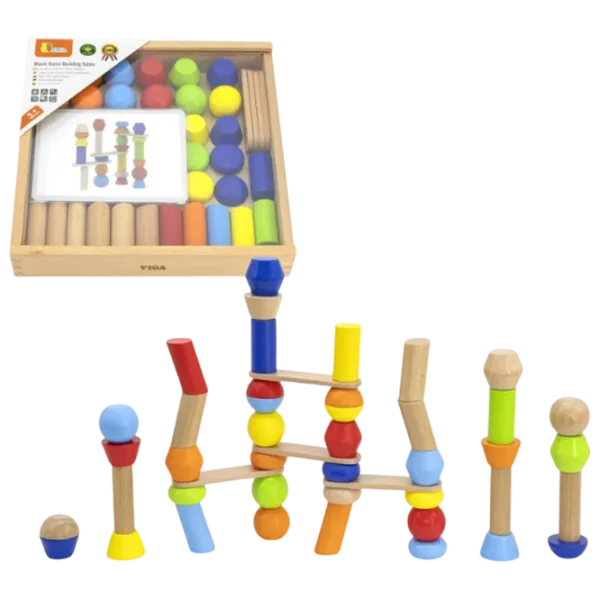 Настольная игра VIGA Build the Tower 3+/ Развитие photo 6