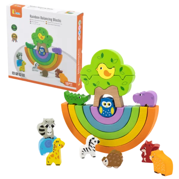 Joc educativ VIGA Rainbow 44590  1+ / Multicolor photo 1