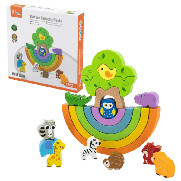 Joc educativ VIGA Rainbow 44590  1+ / Multicolor photo 1