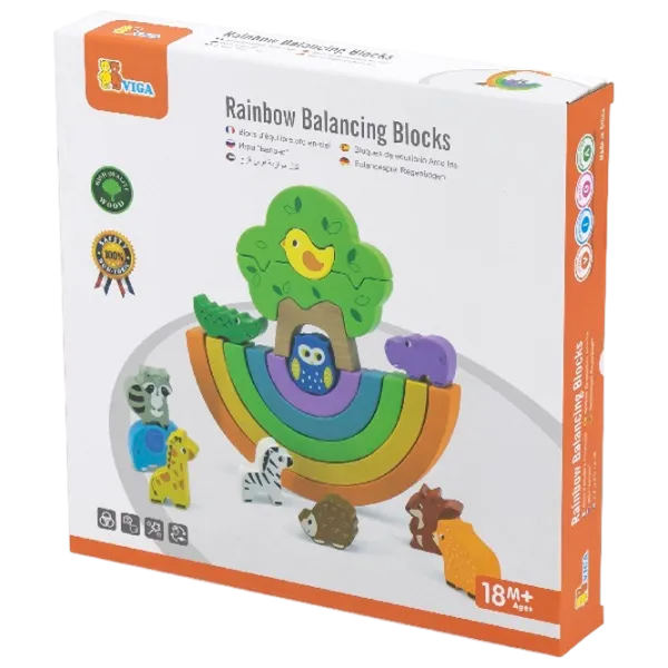 Joc educativ VIGA Rainbow 44590  1+ / Multicolor photo 6