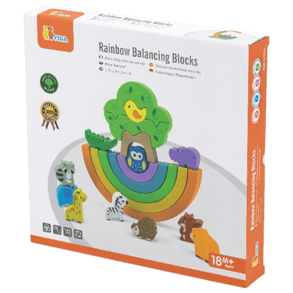 Joc educativ VIGA Rainbow 44590  1+ / Multicolor photo 6