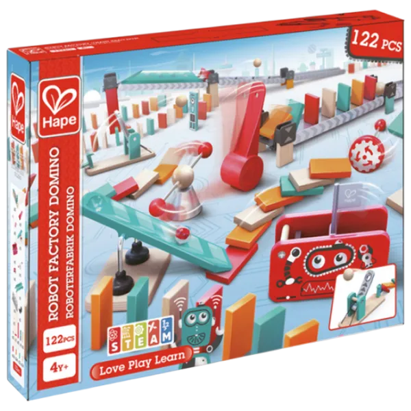 Настольная игра Hape Robot factory 4+/ Домино photo 1