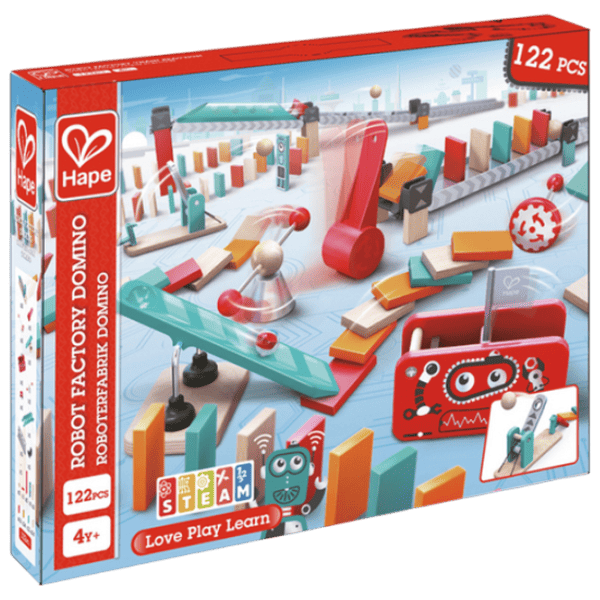 Настольная игра Hape Robot factory 4+/ Домино photo 1