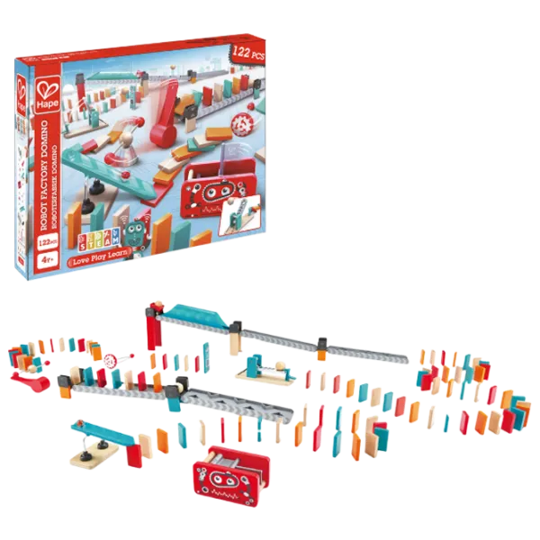 Настольная игра Hape Robot factory 4+/ Домино photo 2