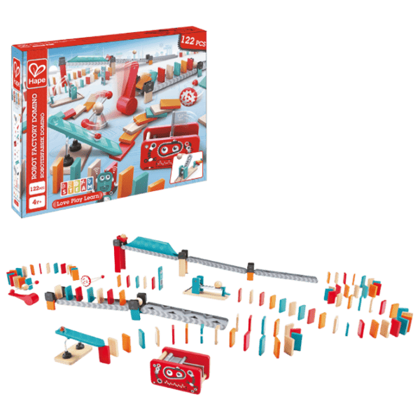 Настольная игра Hape Robot factory 4+/ Домино photo 2