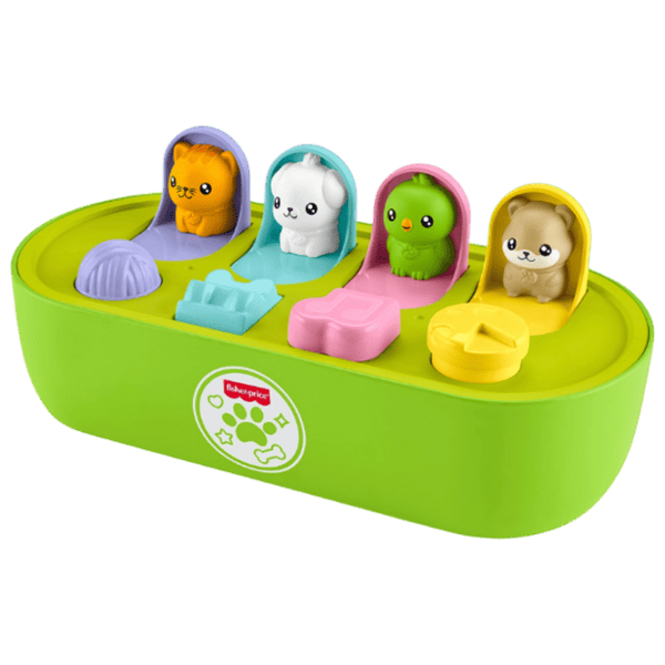 Развивающий набор Fisher Price Hide and seek with animals JDL66  1+ / Зеленый photo 1