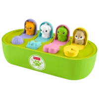 Joc educativ Fisher Price Hide and seek with animals JDL66  1+ / Green