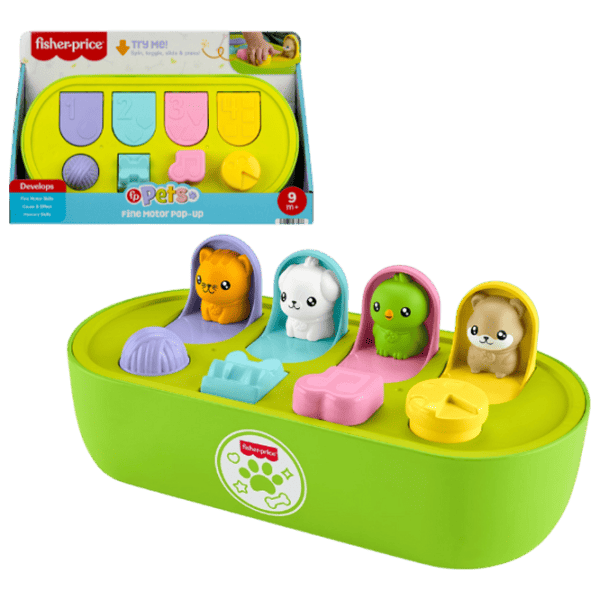 Развивающий набор Fisher Price Hide and seek with animals JDL66  1+ / Зеленый photo 3
