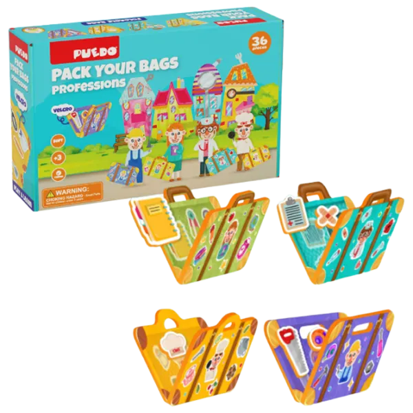 Развивающий набор Puedo Pack your bags: Professions 3+/ Развитие photo 1