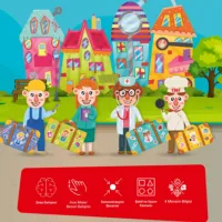 Развивающий набор Puedo Pack your bags: Professions 3+/ Развитие photo 4