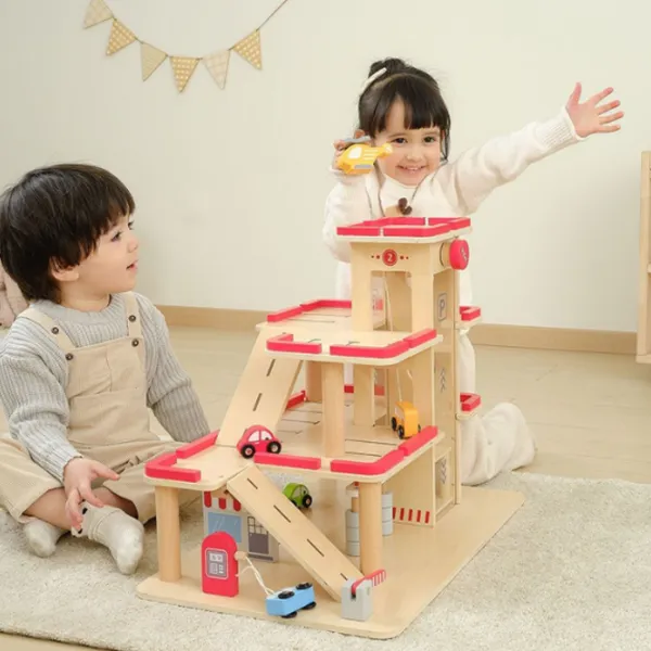 Интерактивная игрушка PolarB Parking Garage 44763 1+ / Wood photo 5