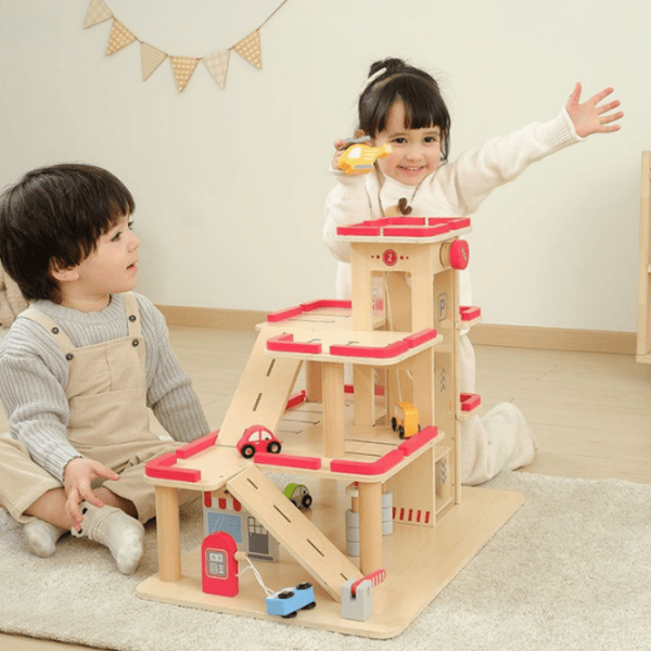 Интерактивная игрушка PolarB Parking Garage 44763 1+ / Wood photo 5