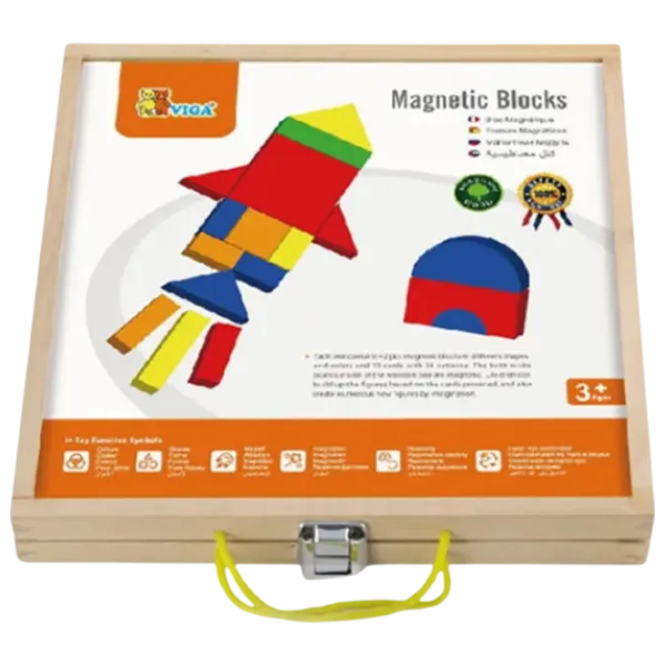 Joc educativ VIGA Shapes and Colors 3+/ Magnetic  photo 1