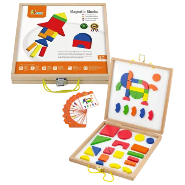 Joc educativ VIGA Shapes and Colors 3+/ Magnetic  photo 4