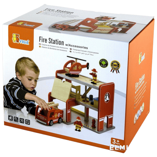 Joc educativ VIGA Fire Station 50828  1+ / Red photo 5