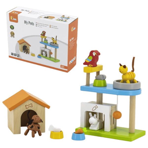 Игровой набор VIGA Wooden houses for animals 44568  1+ / Разноцветный photo 1