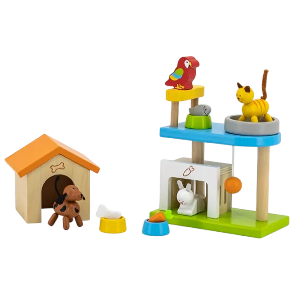 Игровой набор VIGA Wooden houses for animals 44568  1+ / Разноцветный photo 2
