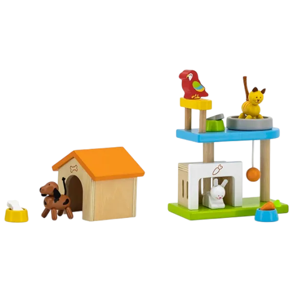Игровой набор VIGA Wooden houses for animals 44568  1+ / Разноцветный photo 3