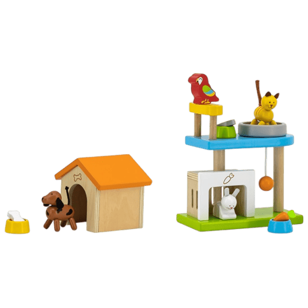 Игровой набор VIGA Wooden houses for animals 44568  1+ / Разноцветный photo 3