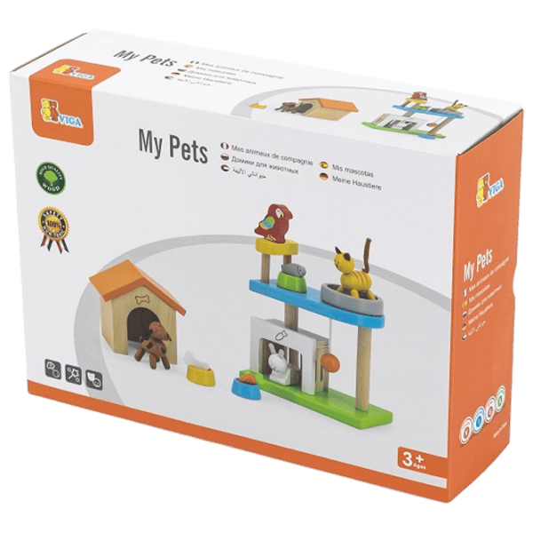 Игровой набор VIGA Wooden houses for animals 44568  1+ / Разноцветный photo 4