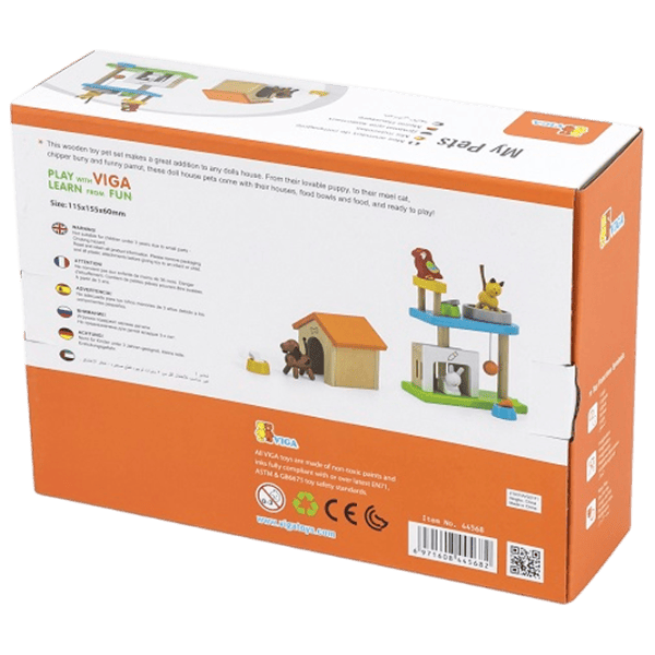 Игровой набор VIGA Wooden houses for animals 44568  1+ / Разноцветный photo 5