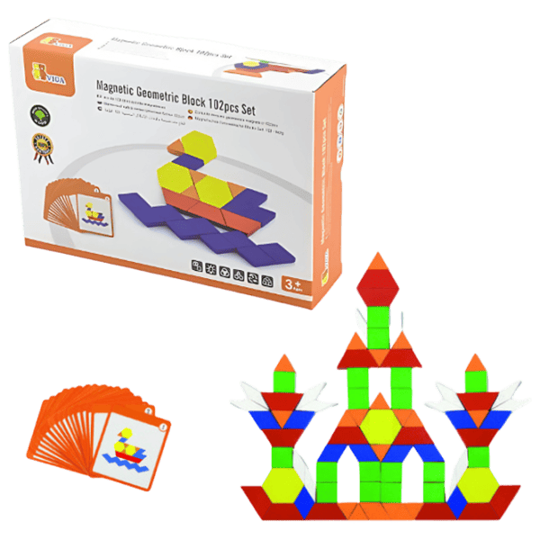 Развивающий набор VIGA Magnetic Geometric Block 1+/ Магнитный photo 3
