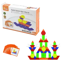 Joc educativ VIGA Magnetic Geometric Block 1+/ Magnetic photo 3