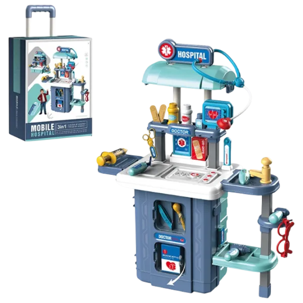 Joc de rol Essa Toys Mobile Hospital 3+ / Set de doctor photo 3